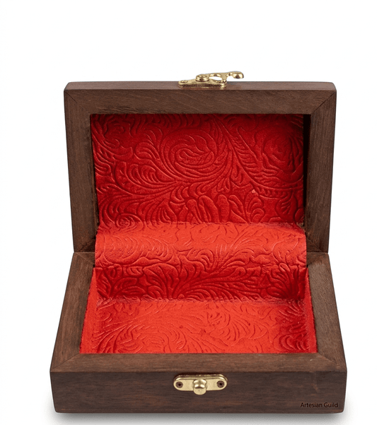Artisan Hand-Carved Wooden Keepsake Box - My Store