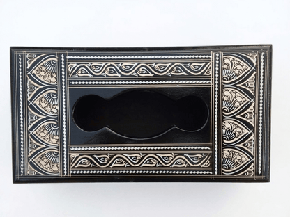 Luxury Hand-Painted Wooden Tissue Box - My Store