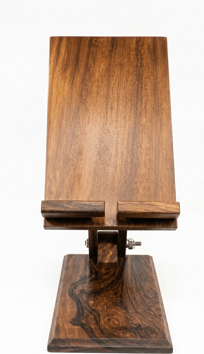 Premium Handcrafted Wooden Mobile & Tablet Stand | Adjustable Desk Holder - My Store